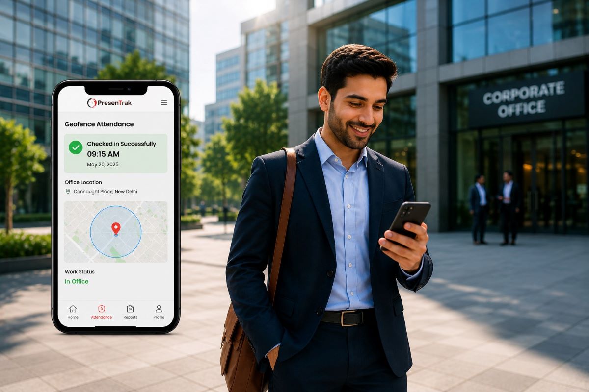 Geofencing attendance for corporate offices