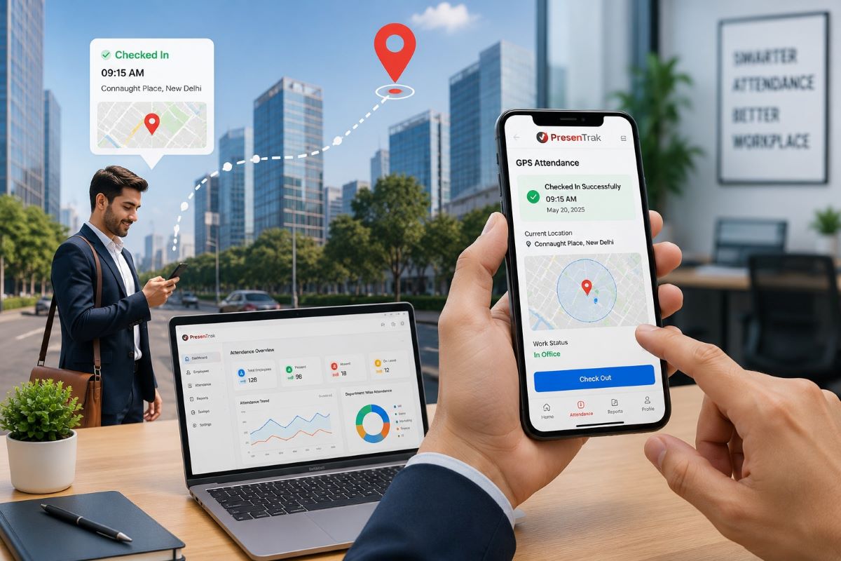 GPS attendance software for office employees