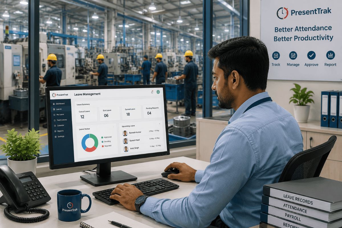 Leave management system for factory employees