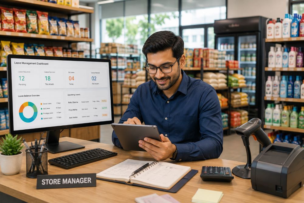 Leave management for retail staff